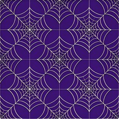 Fototapeta premium Abstract Purple Background Featuring a Geometric Web Pattern Design