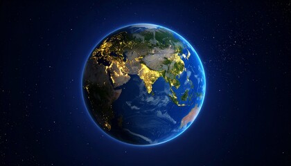 Earth and City Lights