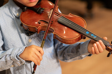 young man playing violin © AlinChe