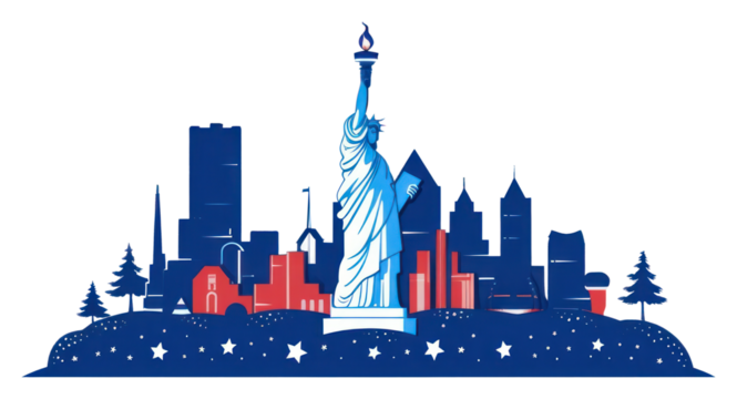 PNG Architecture city independence patriotism. - Powered by Adobe