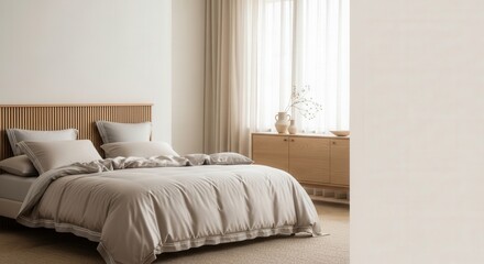 Serene Bedroom Retreat: Comfort & Minimalist Design