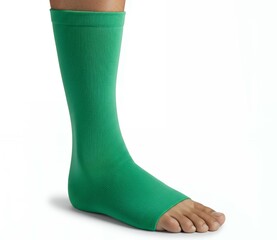 Open-toe compression leg sleeve extending from knee to ankle for targeted support and improved blood circulation