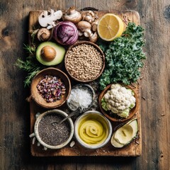 Fresh and Colorful Ingredients for Healthy Meal Preparation