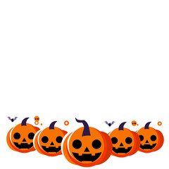 an interesting collection of halloween pumpkin elements. template for poster, brochure, promotion, sales marketing vector illustration. Halloween party Poster