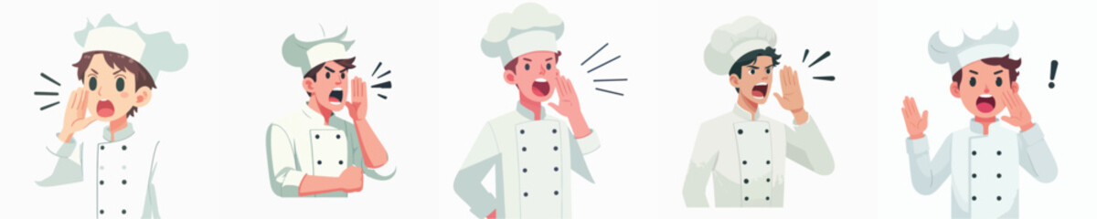 chef character vector is shouting