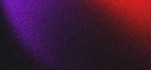 Purple red black grainy gradient background with dark noise texture black backdrop poster design copy space