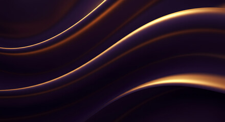 Abstract dark background with flowing golden light streaks, creating a dynamic visual effect.