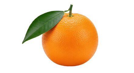 Isolated Orange with leaf