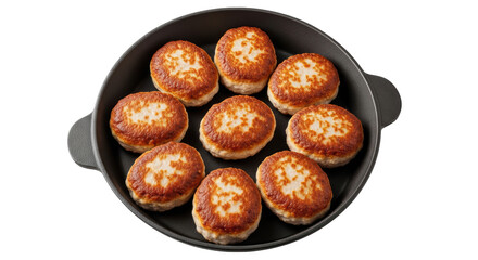 Isolated Meatballs in a Pan