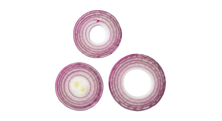 Isolated Onion Slices