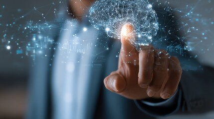 Executive planning subscription growth strategy for streaming service AI technology concept