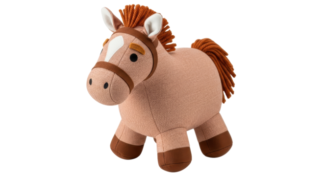 Isolated Plush Toy Horse