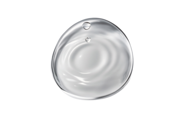 Clear sphere with bubbles floating on black background texture for creative design inspiration art