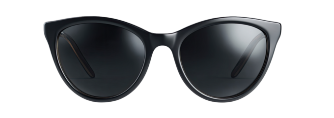 Black cat-eye sunglasses