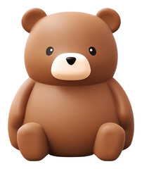 Obraz premium PNG Bear mammal plush cute.