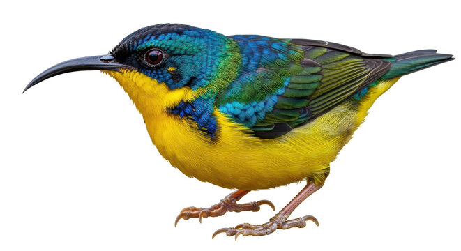 Isolated Tiny Sunbird