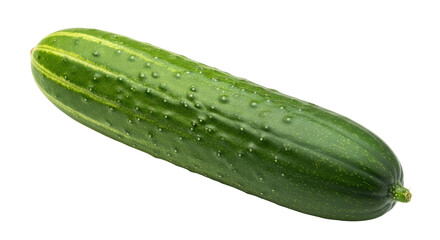 Isolated Fresh Cucumber