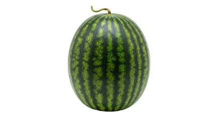 Isolated whole watermelon