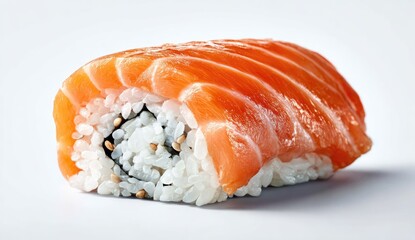 Close-up of a salmon sushi roll (3)