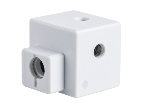 White Ceramic Electronic Component for Technology Isolated on Transparent Background PNG