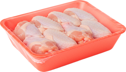 Packaged slices of chicken cuts for easy cooking and meal planning.