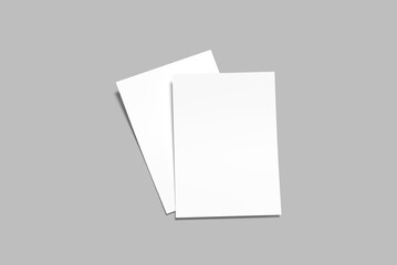 a4 paper flyer blank mockup