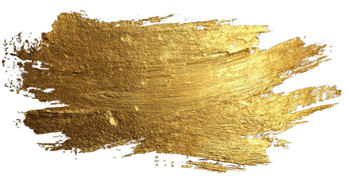 Gold paint splatter, textured, abstract