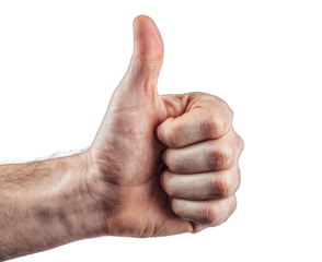 Close-up of a hand giving a thumbs-up gesture (2)