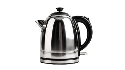 Fototapeta premium Electric stainless steel kettle isolated with clipping path on white background