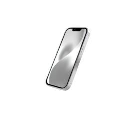 Sleek, silver smartphone icon