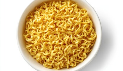 Instant noodles in a white bowl (6)
