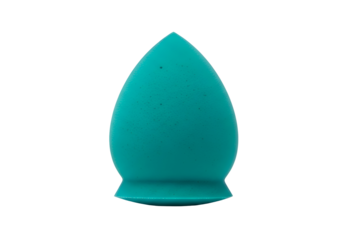 Teal Makeup Sponge with Pointed Tip and Base.
