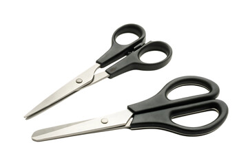 Handled scissors isolated on a transparent background