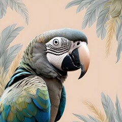 Obraz premium Blue and Yellow Macaw – Stunning Parrot Photography, Exotic Bird Portrait, Colorful Macaw Closeup, Macaw Wildlife Images, Nature and Tropical Bird Photography