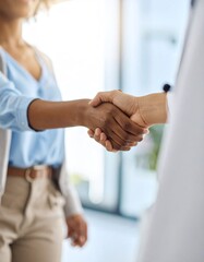 Doctor and Patient Handshake Trust and Care