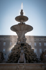 Barocker Residenzbrunnen in Salzburg, &Ouml;sterreich, Europa