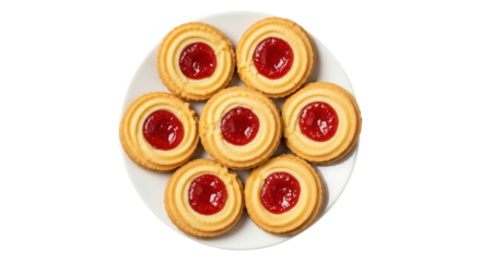 Isolated Cookies on Plate