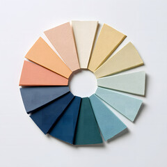 Circular Color Palette Mockup with Editable Segments Design and Branding Concept