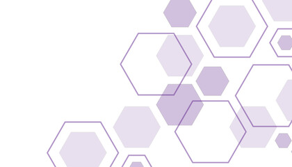 Abstract white background with Perpule hexagons.