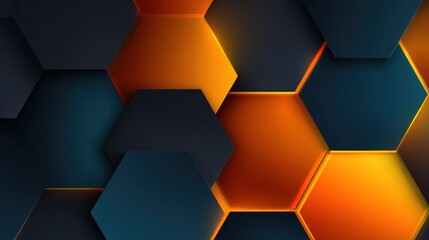 Abstract hexagonal background design