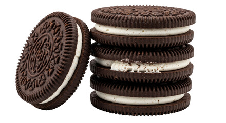 Isolated oreo cookies