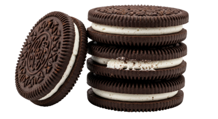 Isolated oreo cookies