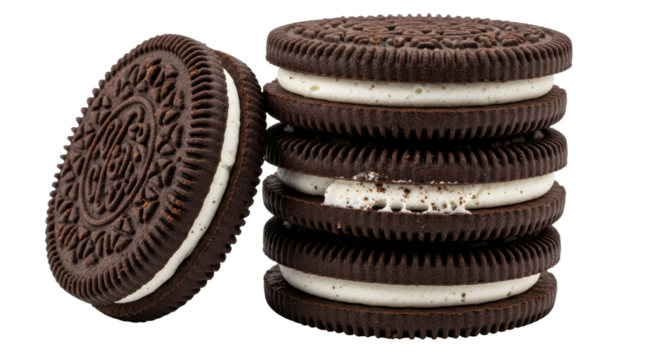 Isolated oreo cookies