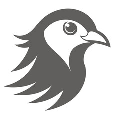 Obraz premium Bird dove icon logo vector 