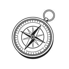 Qibla Direction Compass – Islamic Navigation Symbol Vector Design