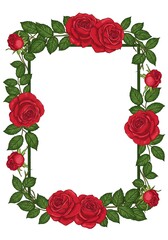 Crimson Rose Embrace