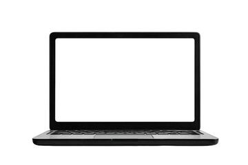 Black laptop with blank screen (1)