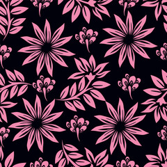 cute flower pattern image for fabric textile or wall decoration
