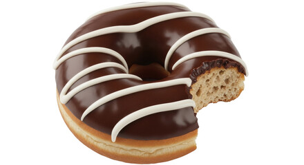 Isolated Chocolate Donut