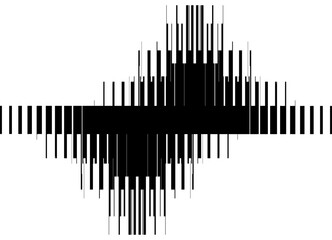 Black Vector pattern of broken lines on a white background. Glimmering, flickering. Design element. Vector background with space for text. for covers, advertising, packaging, interior.